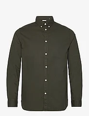 Knowledge Cotton Apparel - Costum fit cord look shirt - GOTS/V - basic skjorter - forrest night - 0