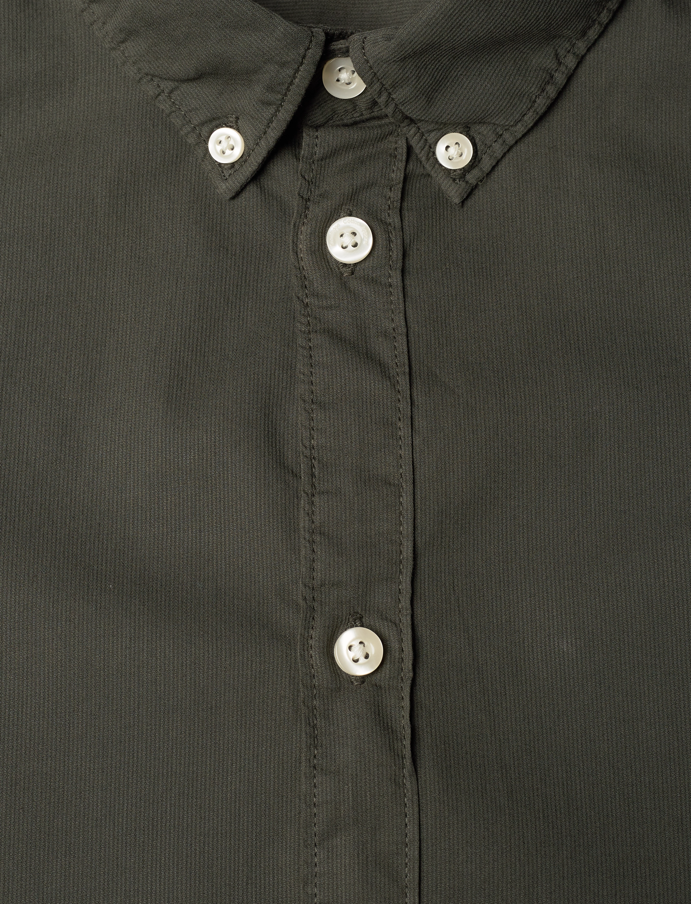 Knowledge Cotton Apparel - Costum fit cord look shirt - GOTS/V - forrest night - 2