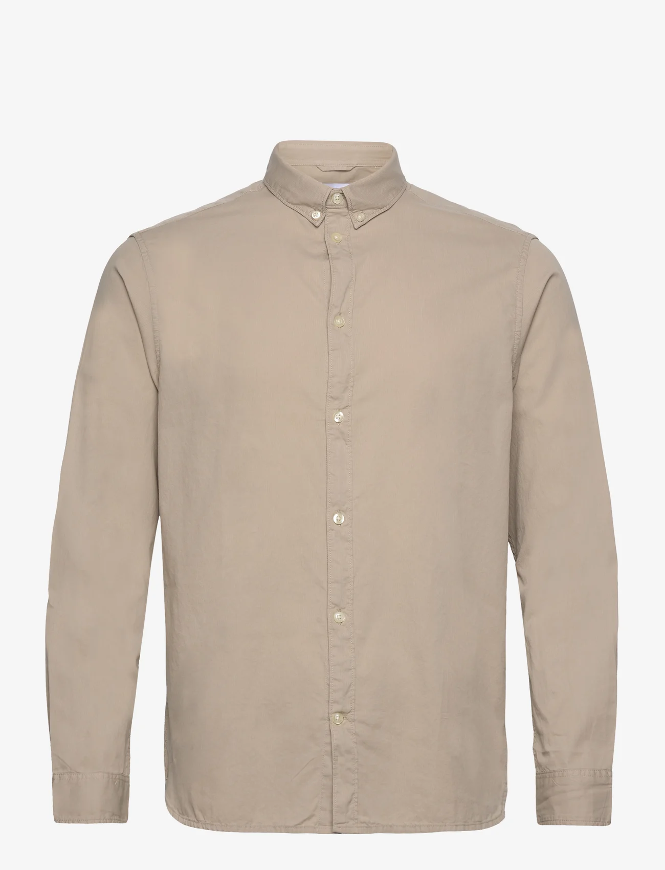 Knowledge Cotton Apparel - Costum fit cord look shirt - GOTS/V - basic-hemden - light feather gray - 0