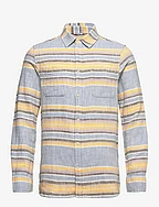 Custom fit horisontal striped shirt - MULTI COLOR