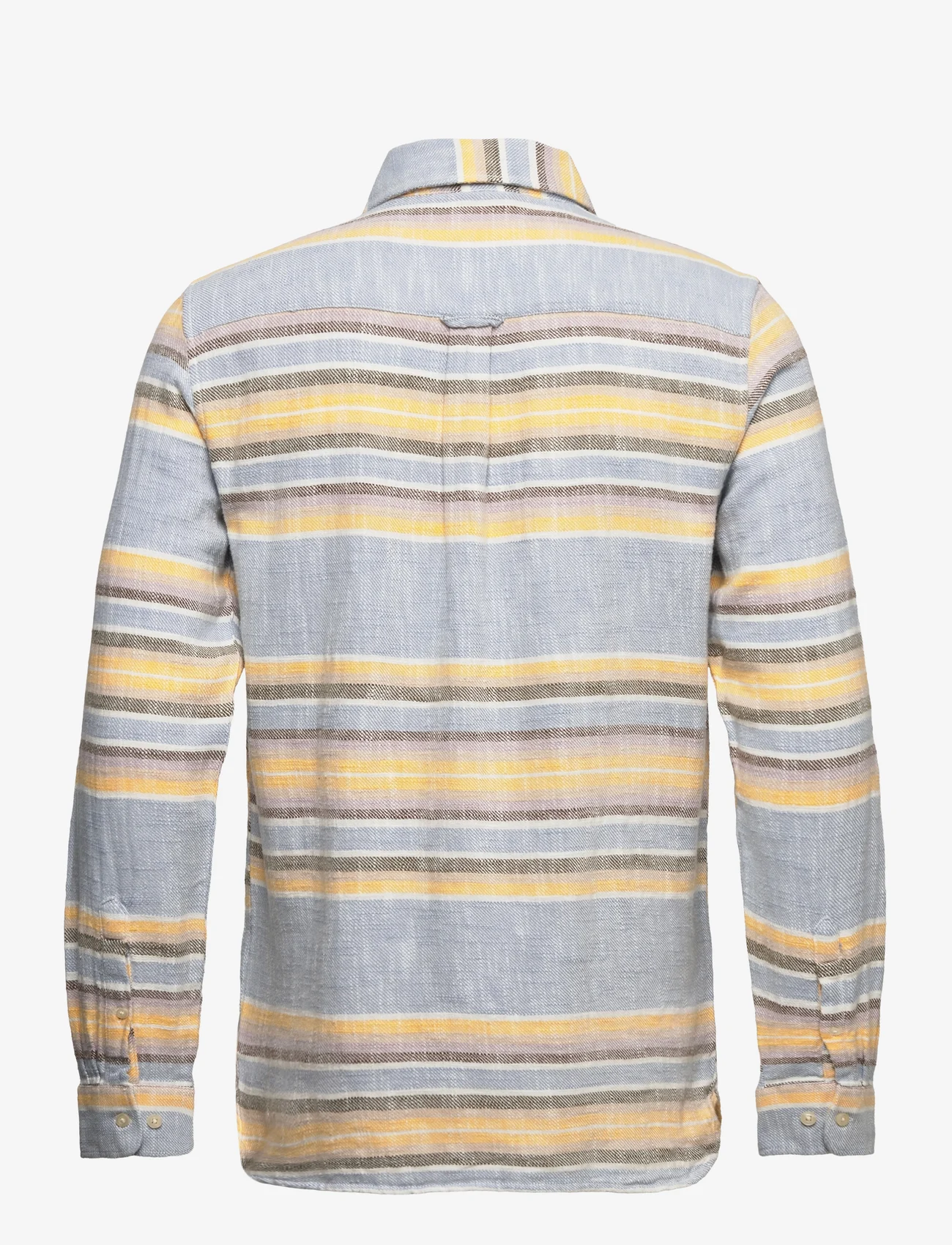 Knowledge Cotton Apparel - Custom fit horisontal striped shirt - vabaajasärgid - multi color - 1