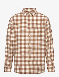Loose fit checkered shirt - GOTS/Ve, Knowledge Cotton Apparel