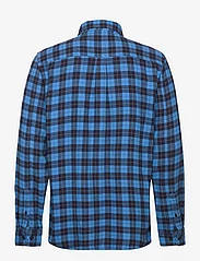 Knowledge Cotton Apparel - Loose fit checkered shirt - GOTS/Ve - avslappede skjorter - blue check - 1