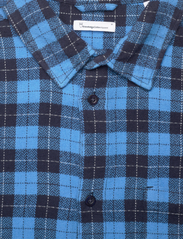 Knowledge Cotton Apparel - Loose fit checkered shirt - GOTS/Ve - avslappede skjorter - blue check - 2