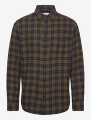 Loose fit checkered shirt - GOTS/Ve - GREEN CHECK