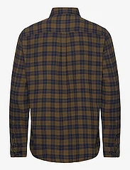 Knowledge Cotton Apparel - Loose fit checkered shirt - GOTS/Ve - casual shirts - green check - 1