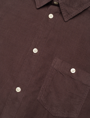 Knowledge Cotton Apparel - Regular fit corduroy shirt - GOTS/V - basic shirts - chocolate plum - 3