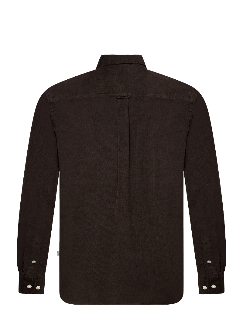 Knowledge Cotton Apparel - Organic Cotton Corduroy Shirt GOTS - manchesterskjortor - chocolate torte - 1