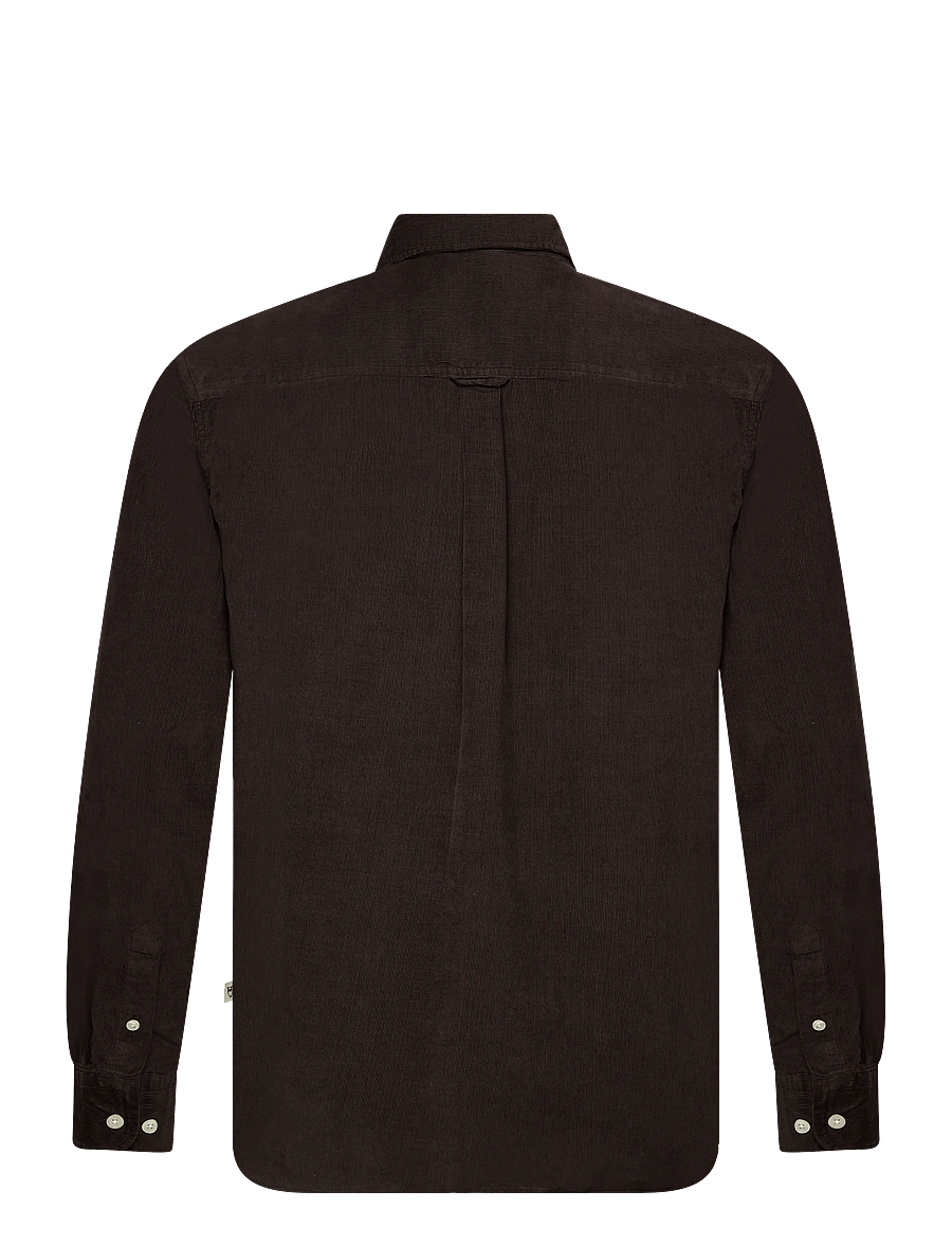 Knowledge Cotton Apparel - Dune regular corduroy shirt - cordhemden - chocolate torte - 1