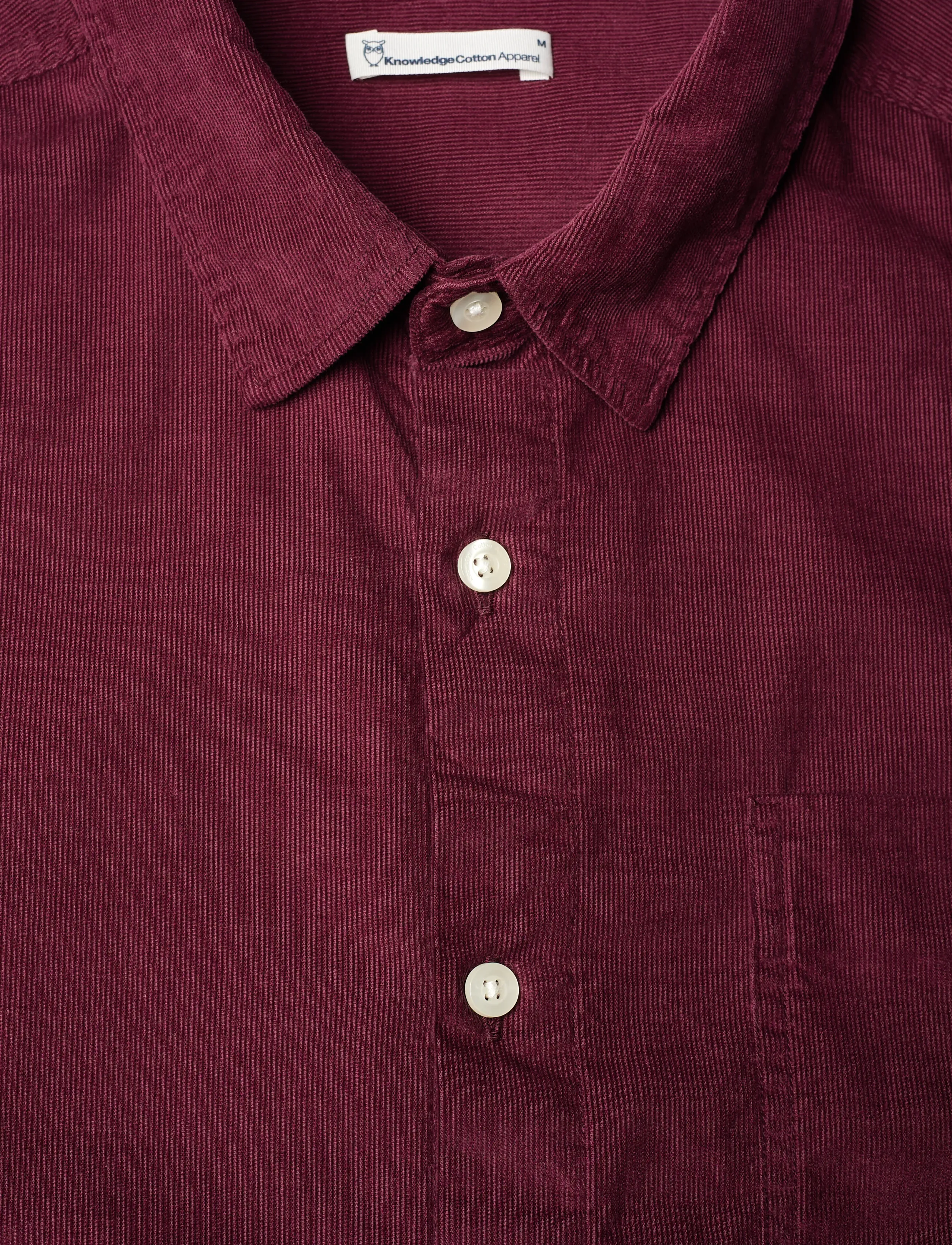 Knowledge Cotton Apparel - Dune regular corduroy shirt - fløjlsskjorter - fig - 2