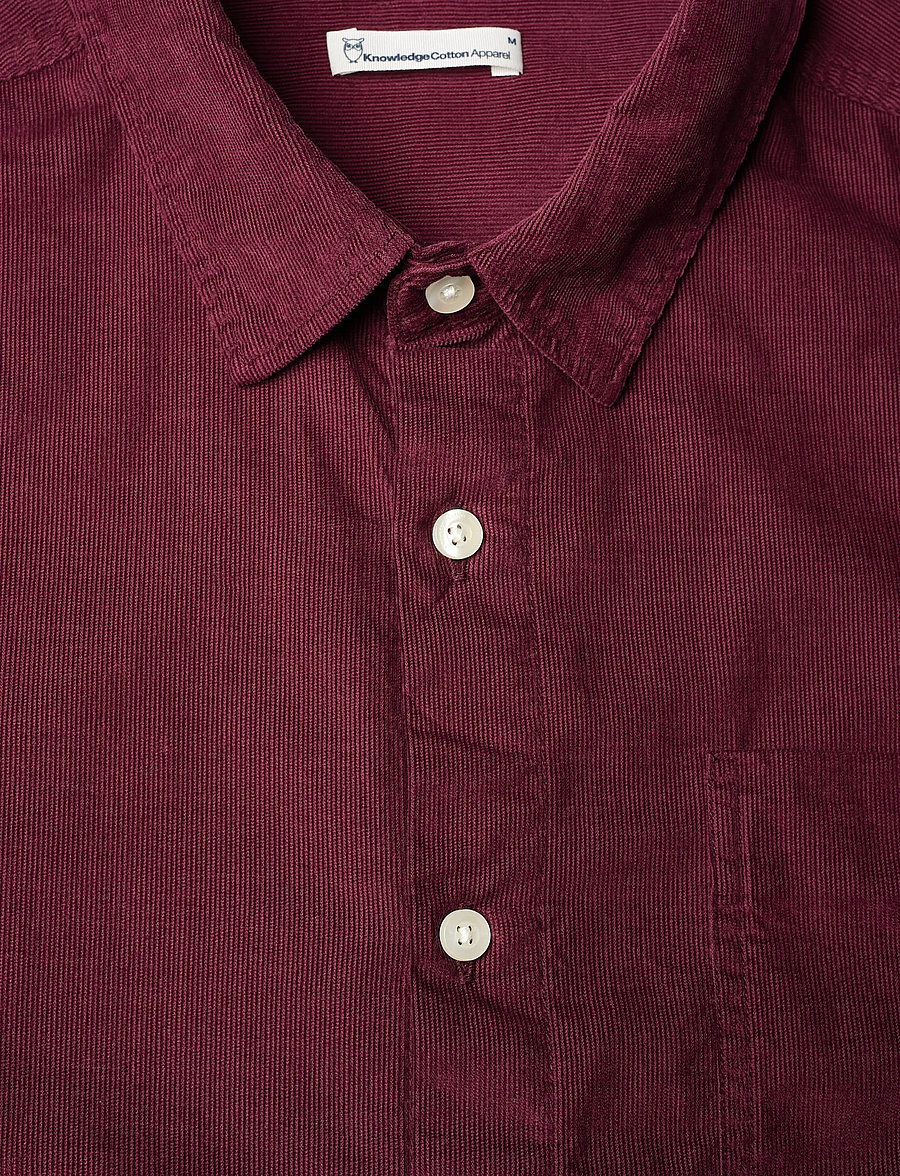 Knowledge Cotton Apparel - Dune regular corduroy shirt - velvet särgid - fig - 2