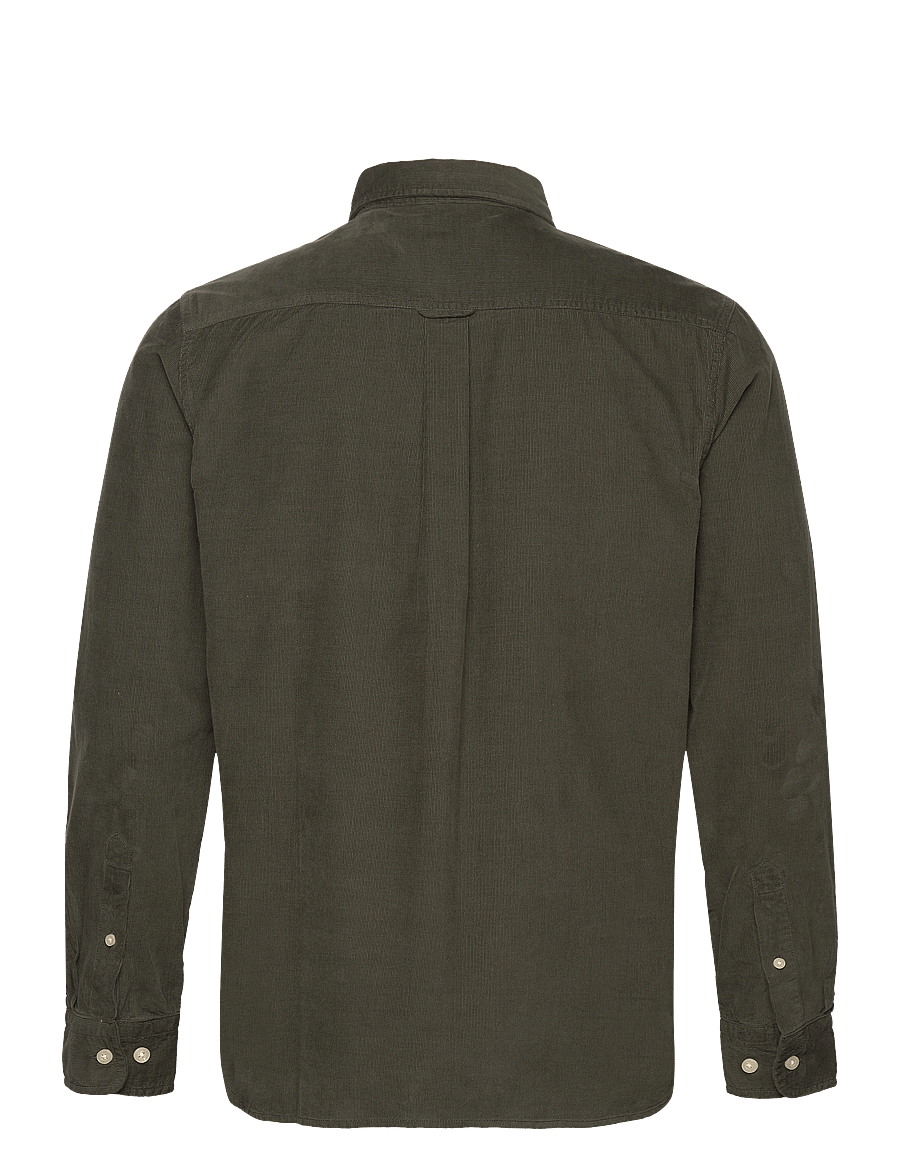Knowledge Cotton Apparel - Dune regular corduroy shirt - cordhemden - forest night - 2