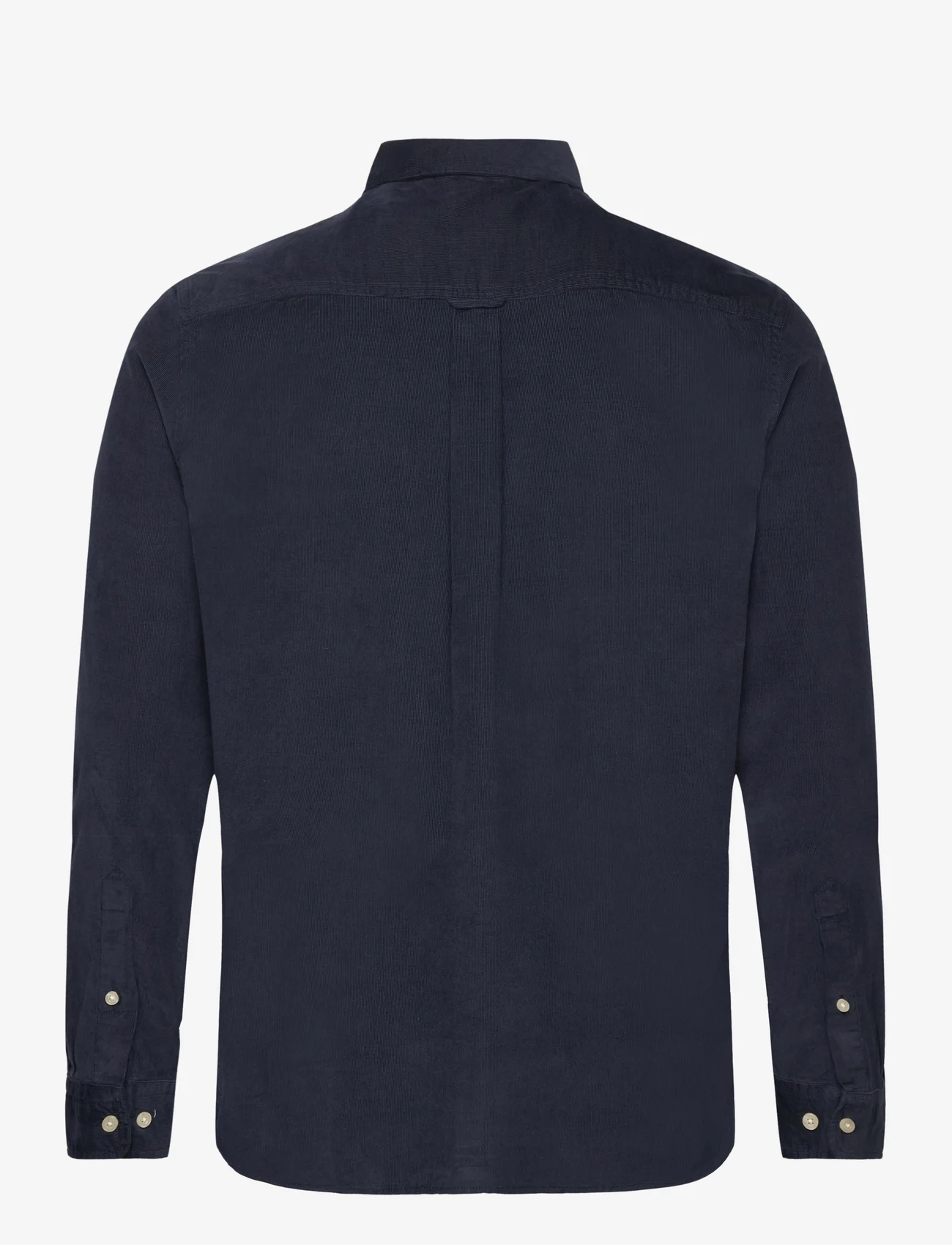Knowledge Cotton Apparel - Regular fit corduroy shirt - GOTS/V - basic-hemden - total eclipse - 1