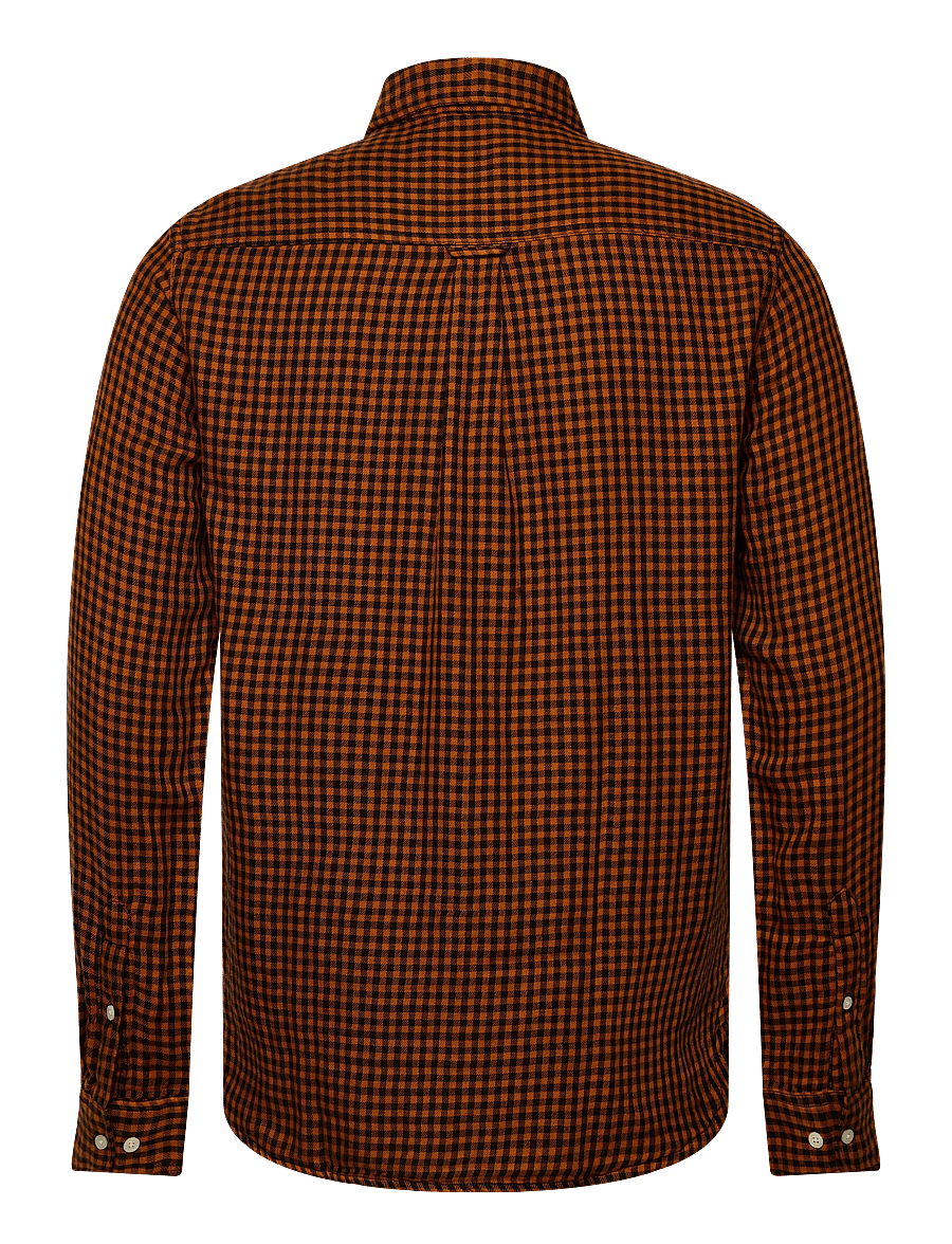 Knowledge Cotton Apparel - Organic Cotton Checked Shirt GOTS - ruudulised särgid - dark brown check - 1