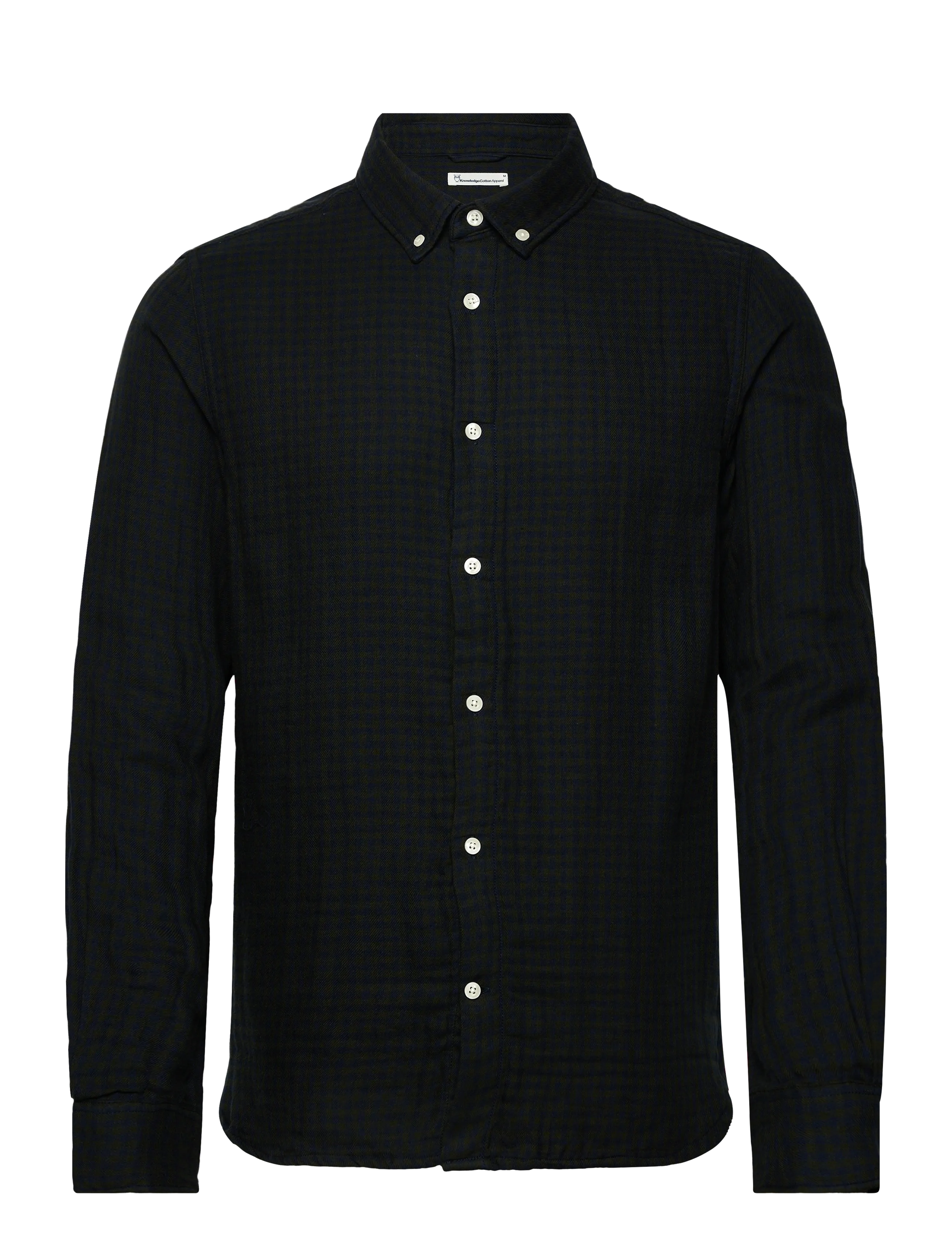 Knowledge Cotton Apparel Organic Checked Shirt Gots, XXL, Shirts, Schwarz - Checkered Shirt, Männerswear