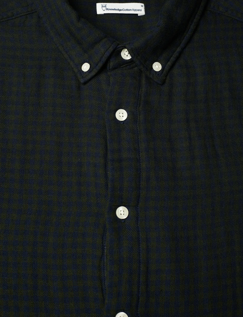 Knowledge Cotton Apparel - Organic Cotton Checked Shirt GOTS - köflóttar skyrtur - green check - 2