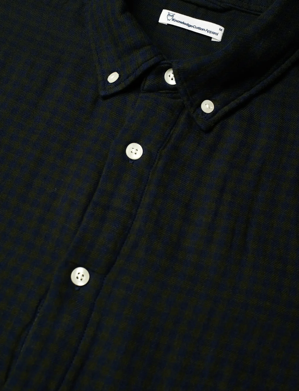 Knowledge Cotton Apparel - Organic Cotton Checked Shirt GOTS - köflóttar skyrtur - green check - 3