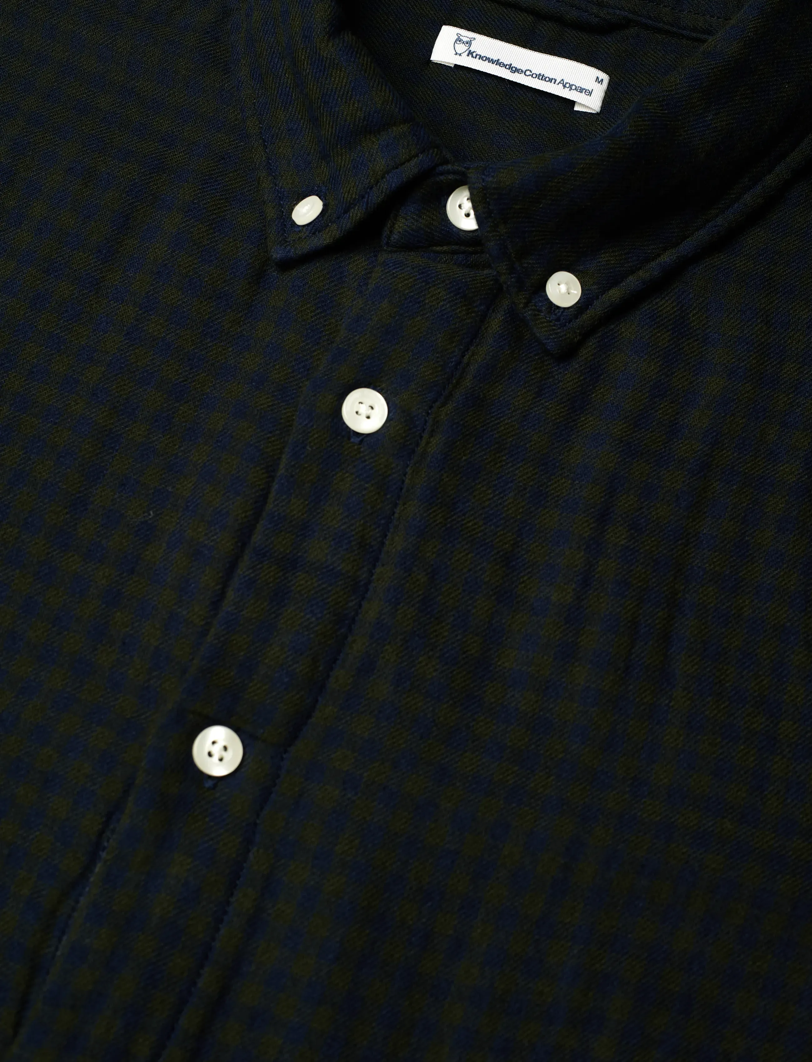 Knowledge Cotton Apparel - Organic Cotton Checked Shirt GOTS - karierte hemden - green check - 3