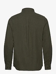 Knowledge Cotton Apparel - Regular fit melangé flannel shirt - - basic shirts - forrest night - 1