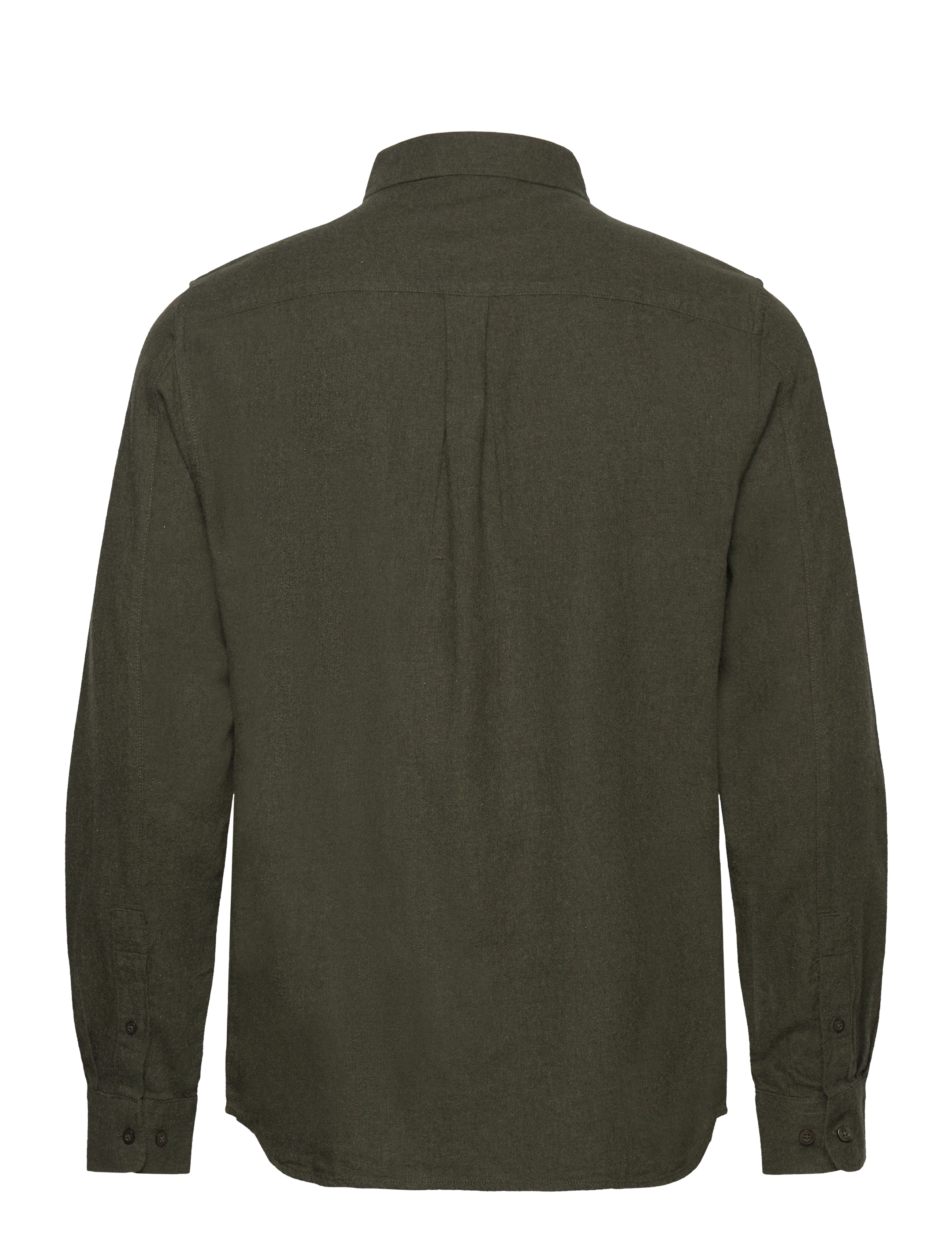 Knowledge Cotton Apparel - Regular fit melangé flannel shirt - - forrest night - 1