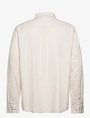 Knowledge Cotton Apparel - Regular fit melangé flannel shirt - - basic shirts - greige - 1