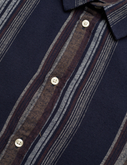 Knowledge Cotton Apparel - Loose fit double layer striped shir - kasdienio stiliaus marškiniai - multi color stripe - 3