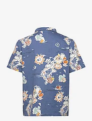 Knowledge Cotton Apparel - Box short sleeve AOP shirt - GOTS/V - kurzärmelig - blue aop - 1