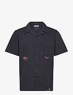 Box fit short sleeve shirt with emb - NIGHT SKY