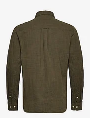 Knowledge Cotton Apparel - Regular linen look shirt GOTS/Vegan - casual overhemden - burned olive - 1