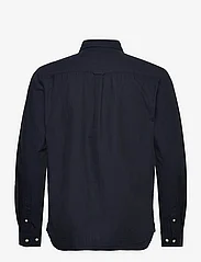 Knowledge Cotton Apparel - Regular linen look shirt GOTS/Vegan - rennot kauluspaidat - total eclipse - 1