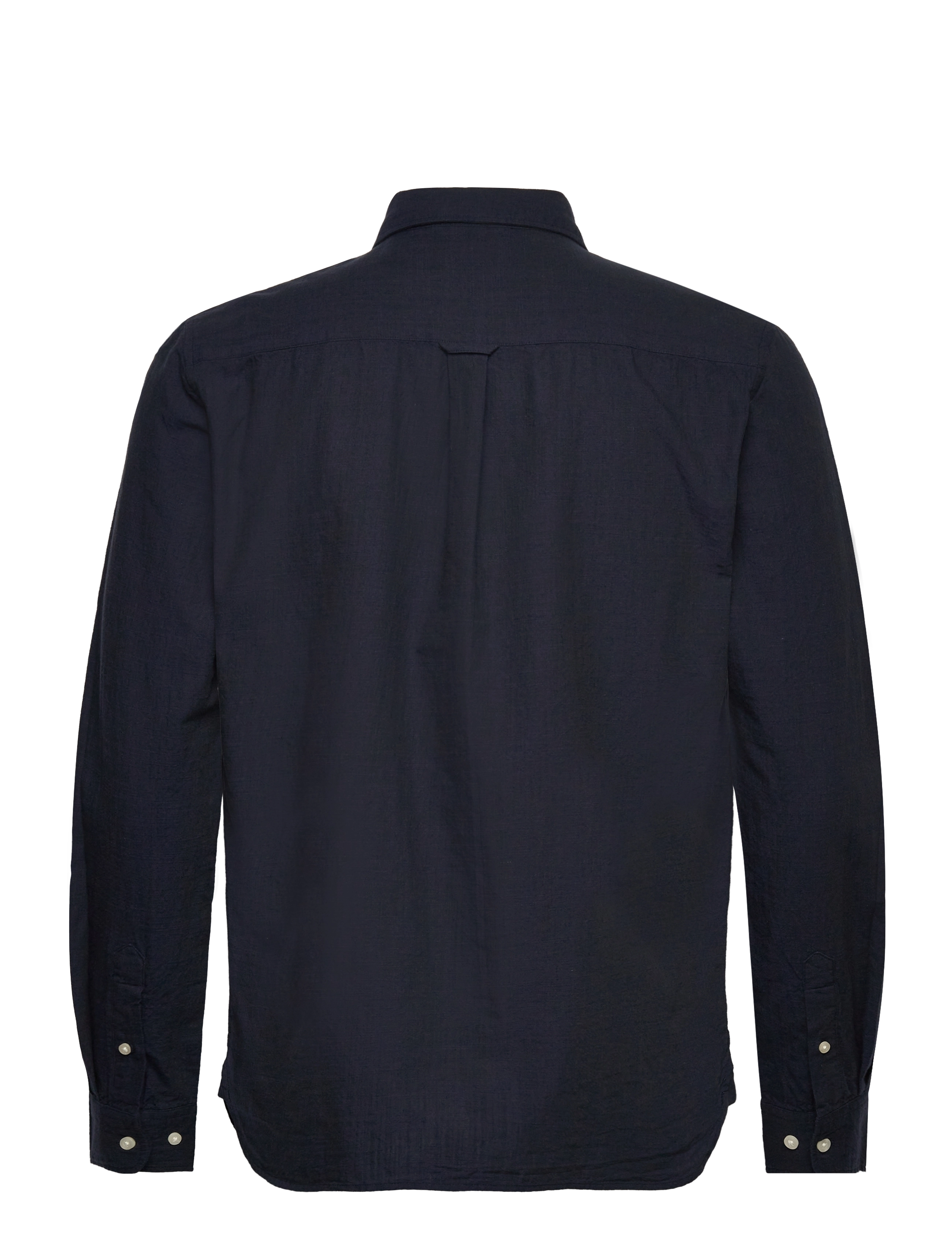 Knowledge Cotton Apparel - Regular linen look shirt GOTS/Vegan - total eclipse - 1