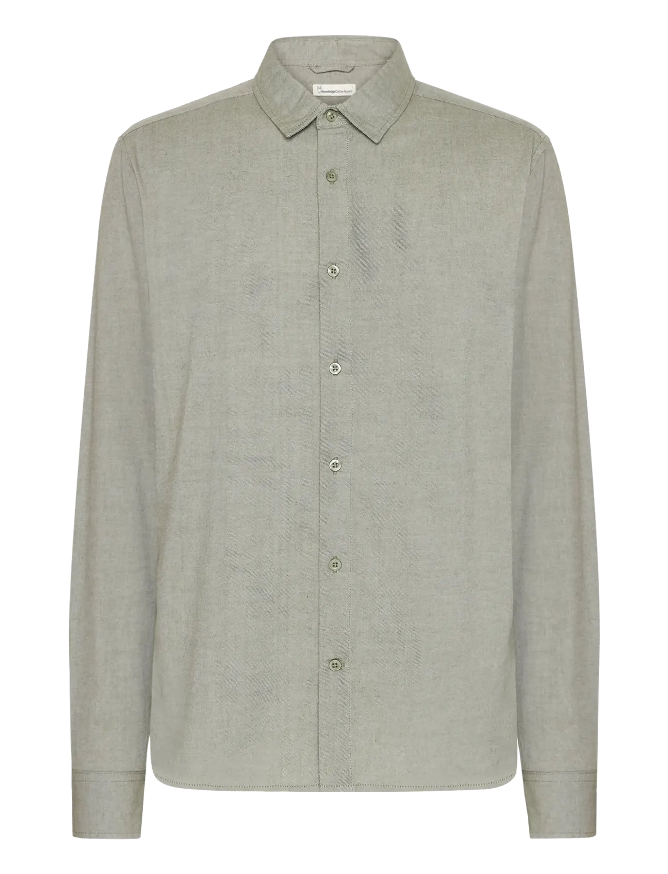 Knowledge Cotton Apparel - Dune light twill shirt - burned olive - 1