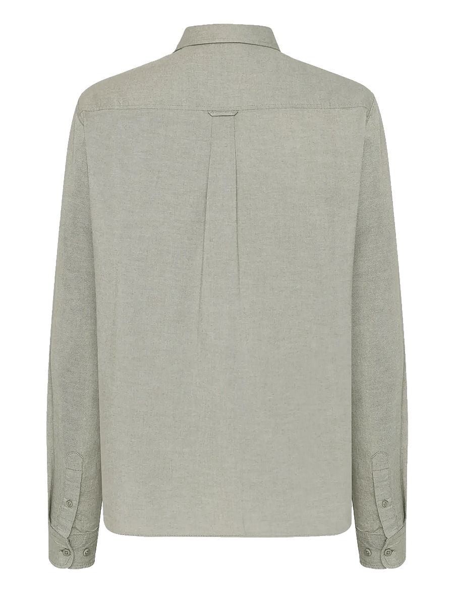 Knowledge Cotton Apparel - Dune light twill shirt - burned olive - 2