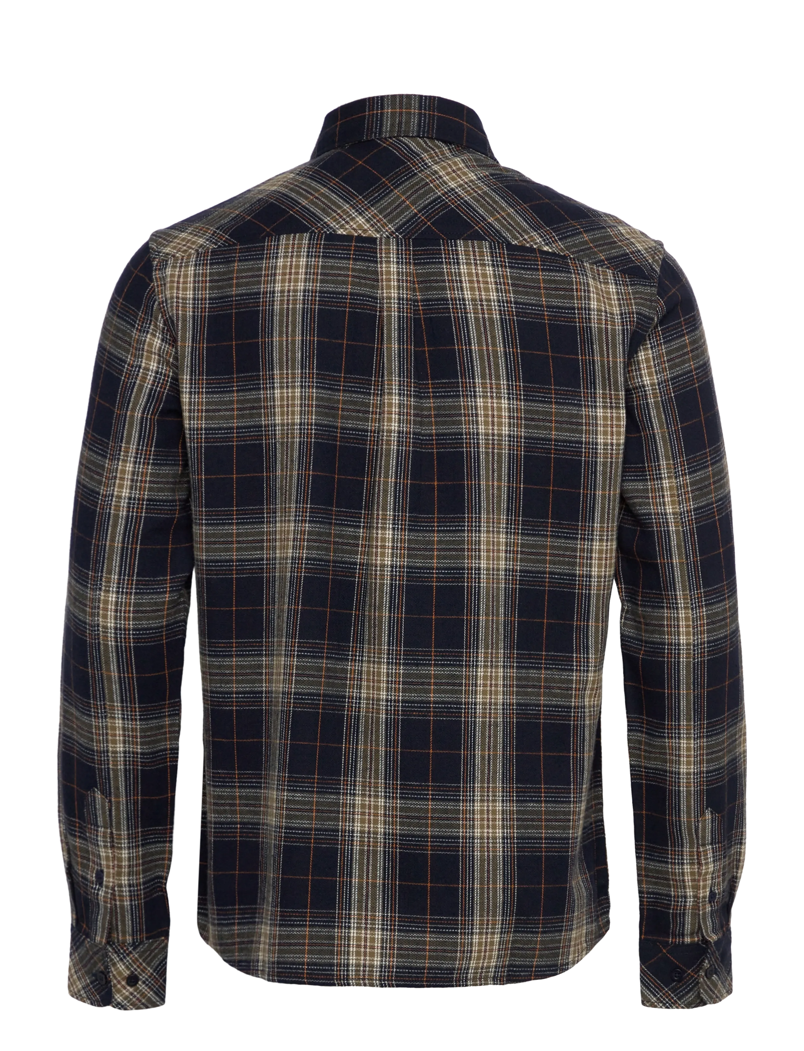 Knowledge Cotton Apparel - Dune regular check flannel shirt - flanellipaidat - blue check - 1