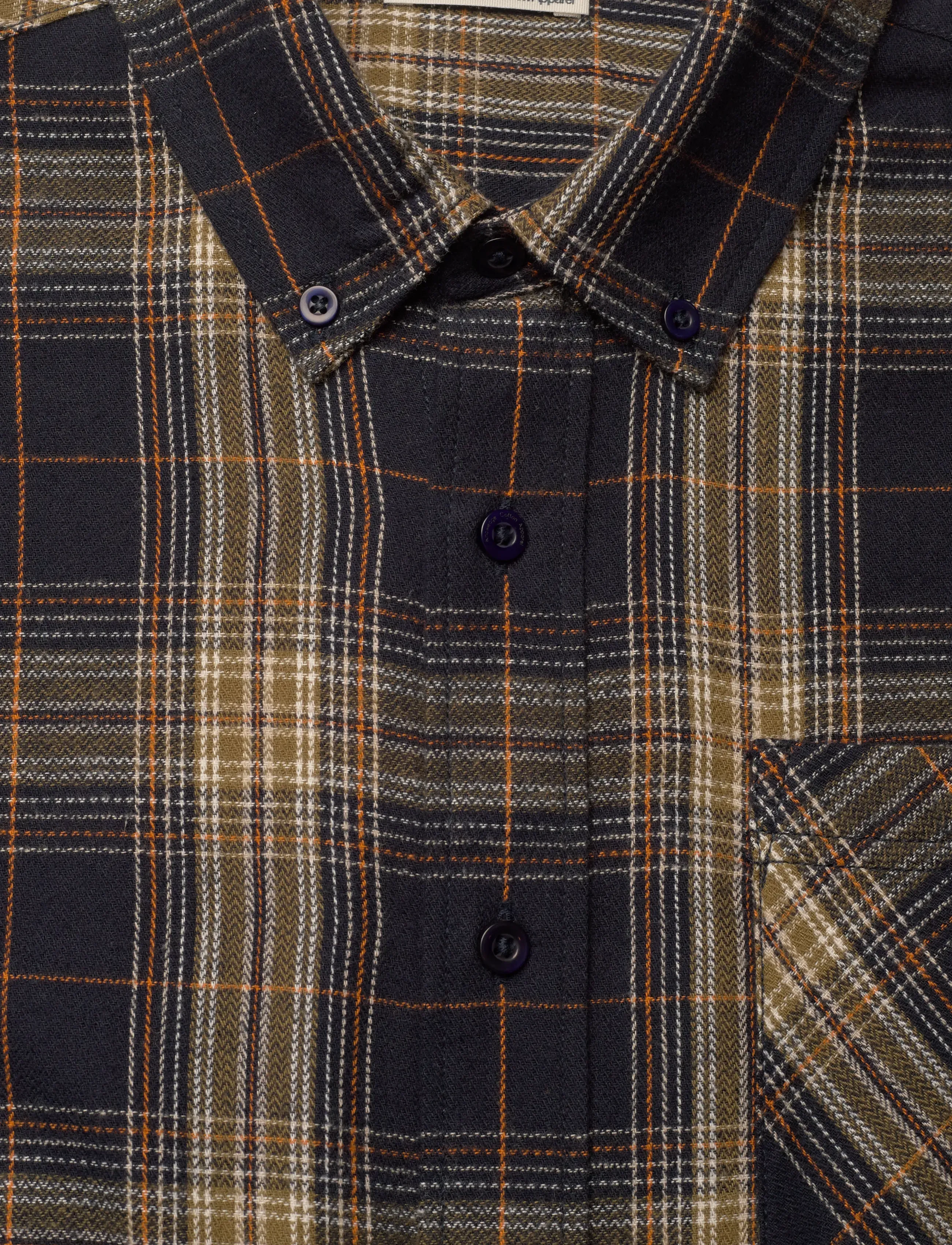 Knowledge Cotton Apparel - Dune regular check flannel shirt - flanellipaidat - blue check - 2