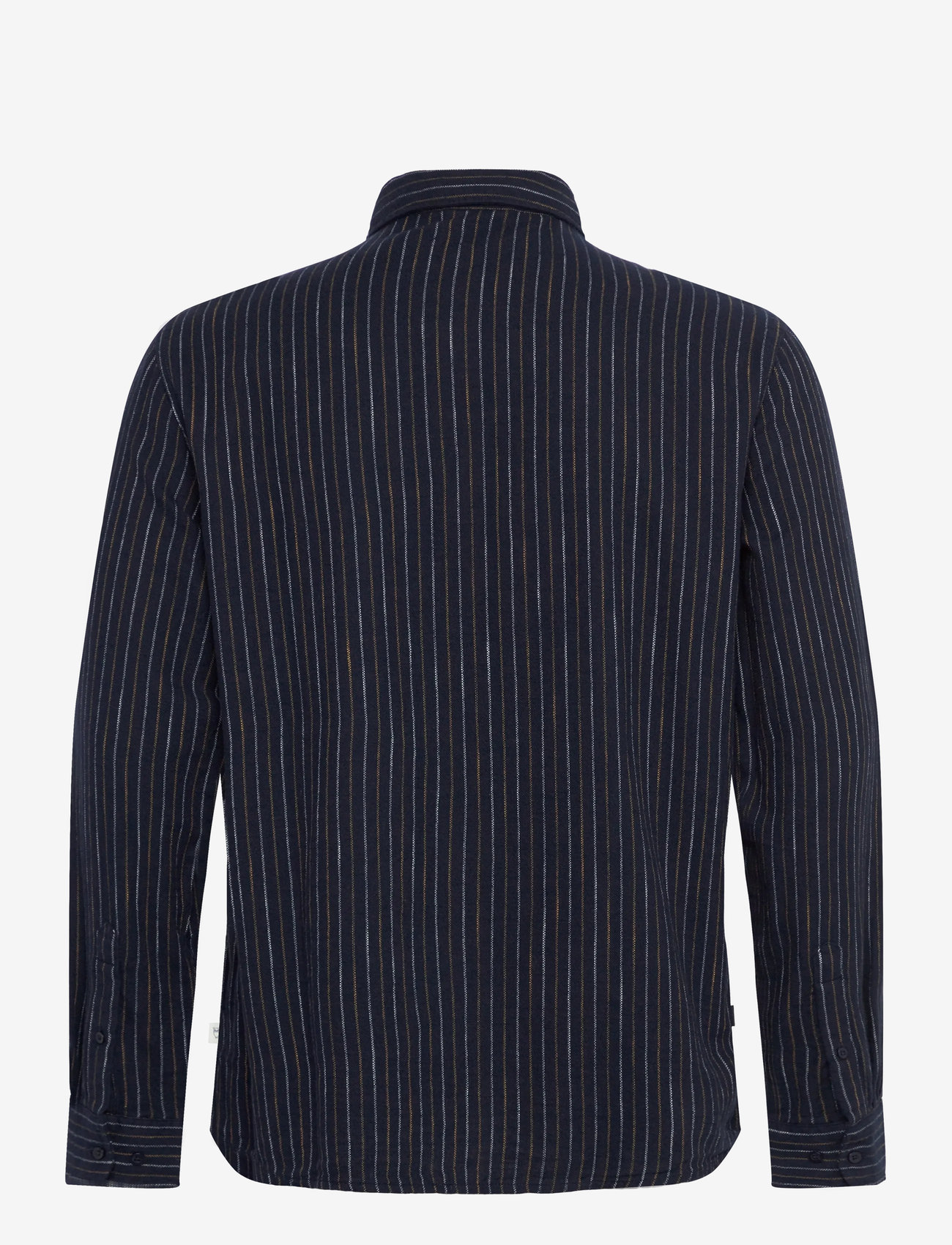 Knowledge Cotton Apparel - Organic Cotton Striped Shirt GOTS - randiga skjortor - blue stripe - 1