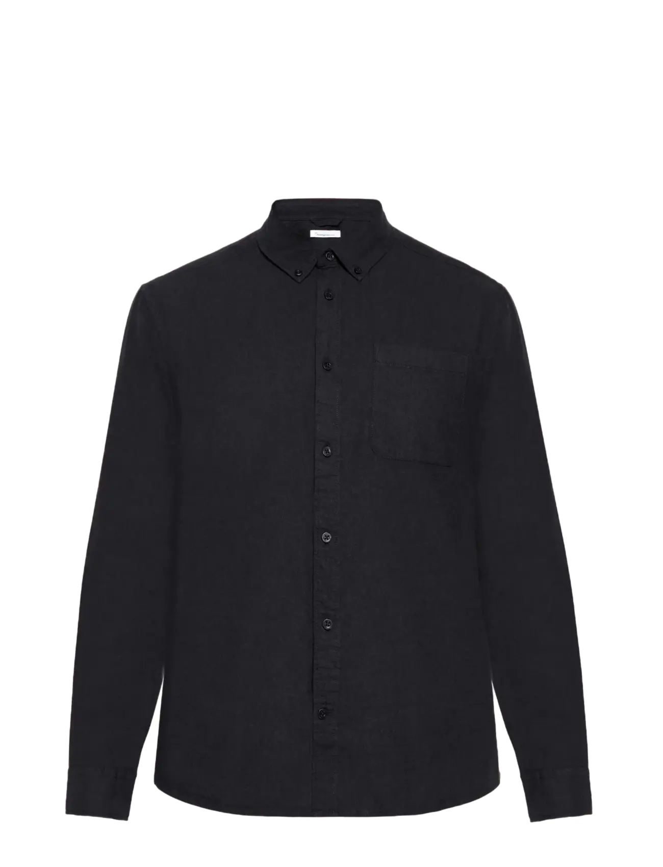 Knowledge Cotton Apparel Dune regular merino shirt - Achetez par style - NIGHT SKY / black
