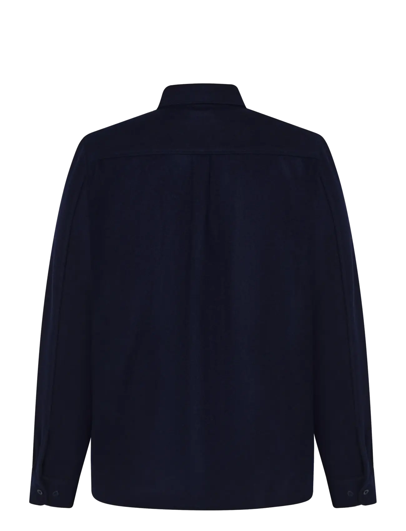 Knowledge Cotton Apparel - Dune regular merino shirt - night sky - 1