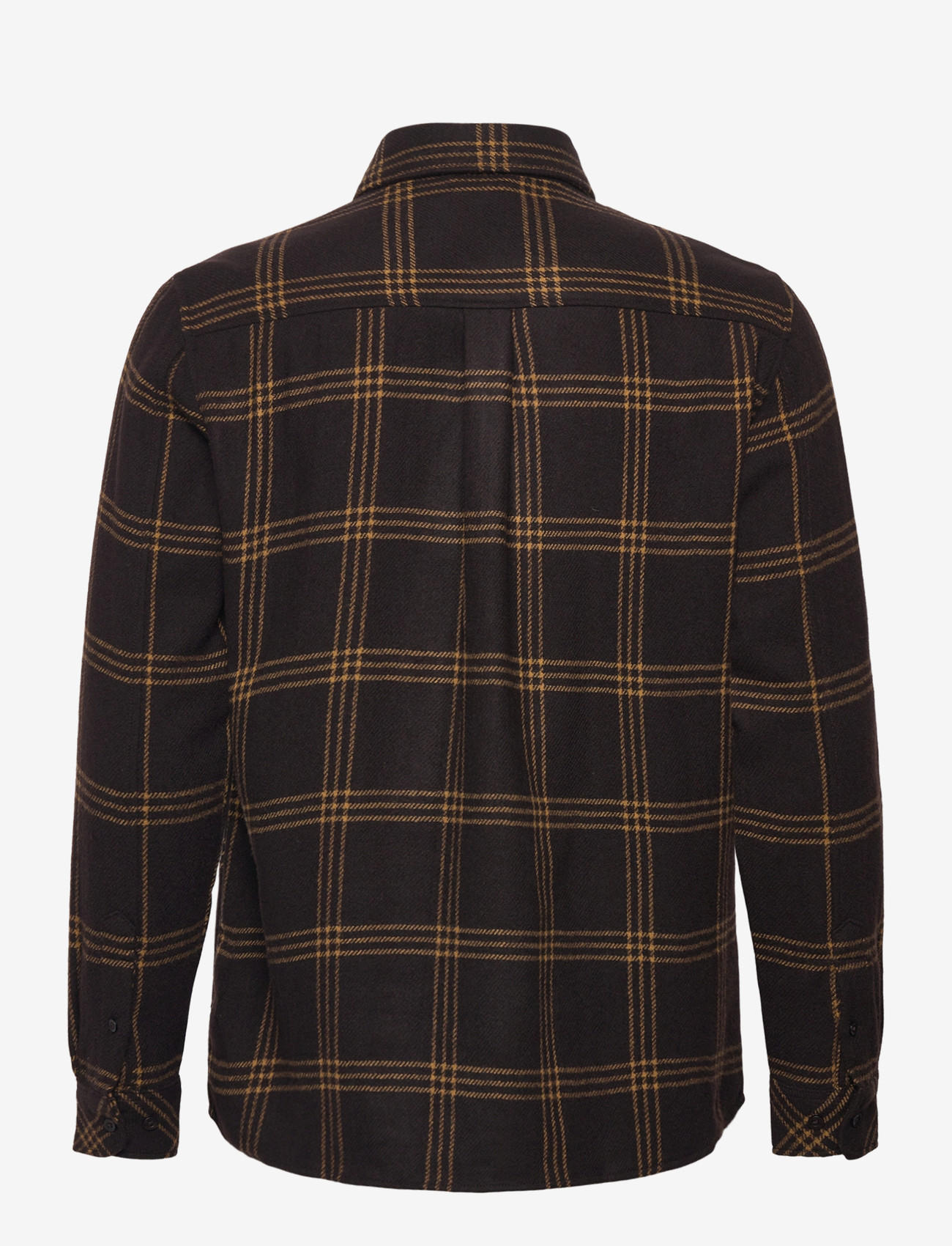 Knowledge Cotton Apparel - Merino Wool Checked Shirt RWS - karierte hemden - brown check - 1
