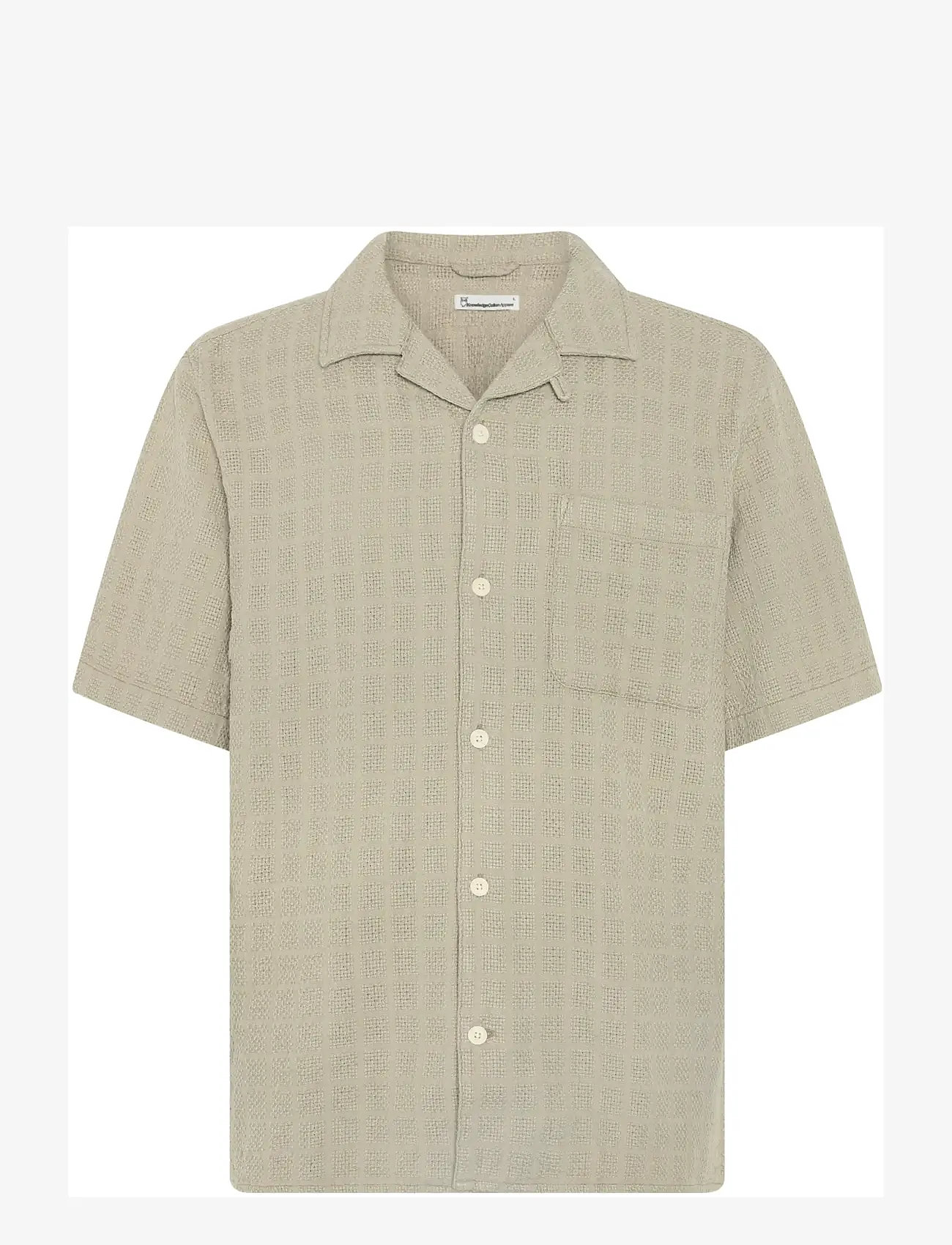 Knowledge Cotton Apparel - Structure short sleeve shirt - short-sleeved shirts - twill - 0