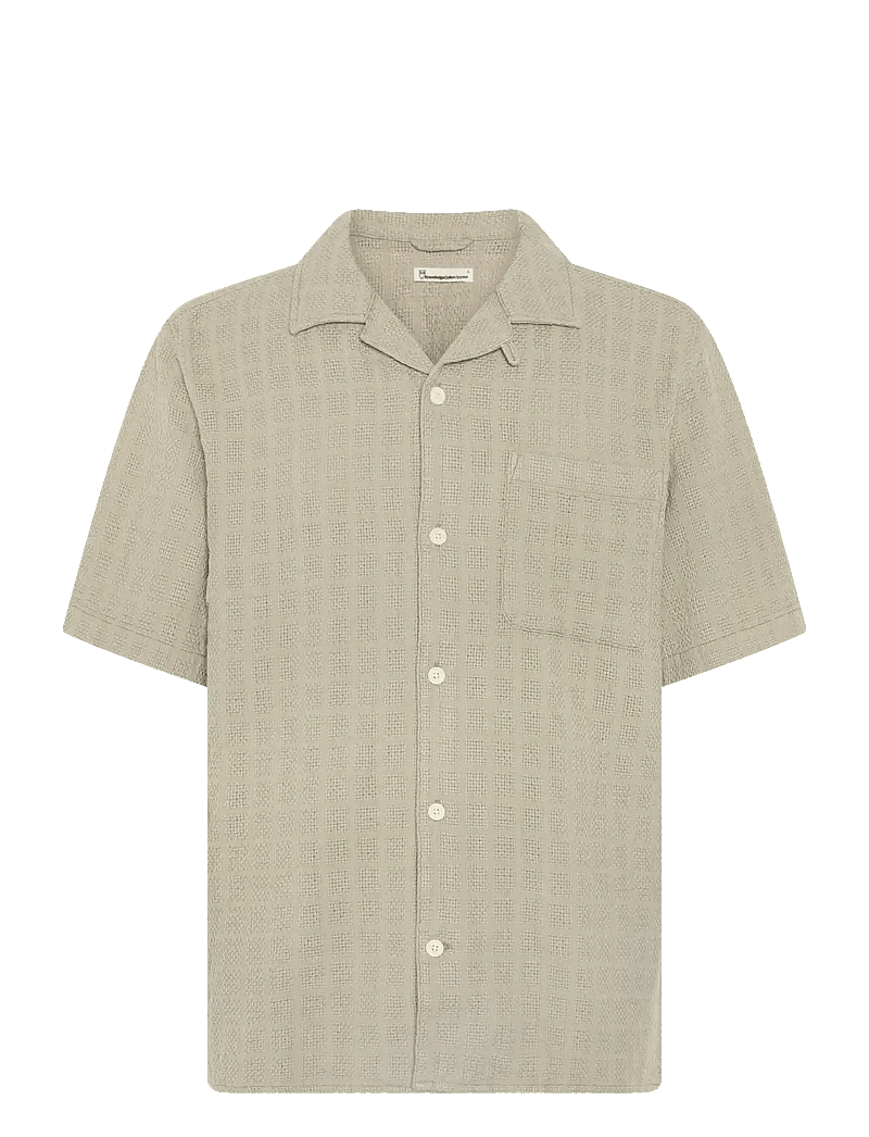 Knowledge Cotton Apparel - Structure short sleeve shirt - kurzarmhemden - twill - 0