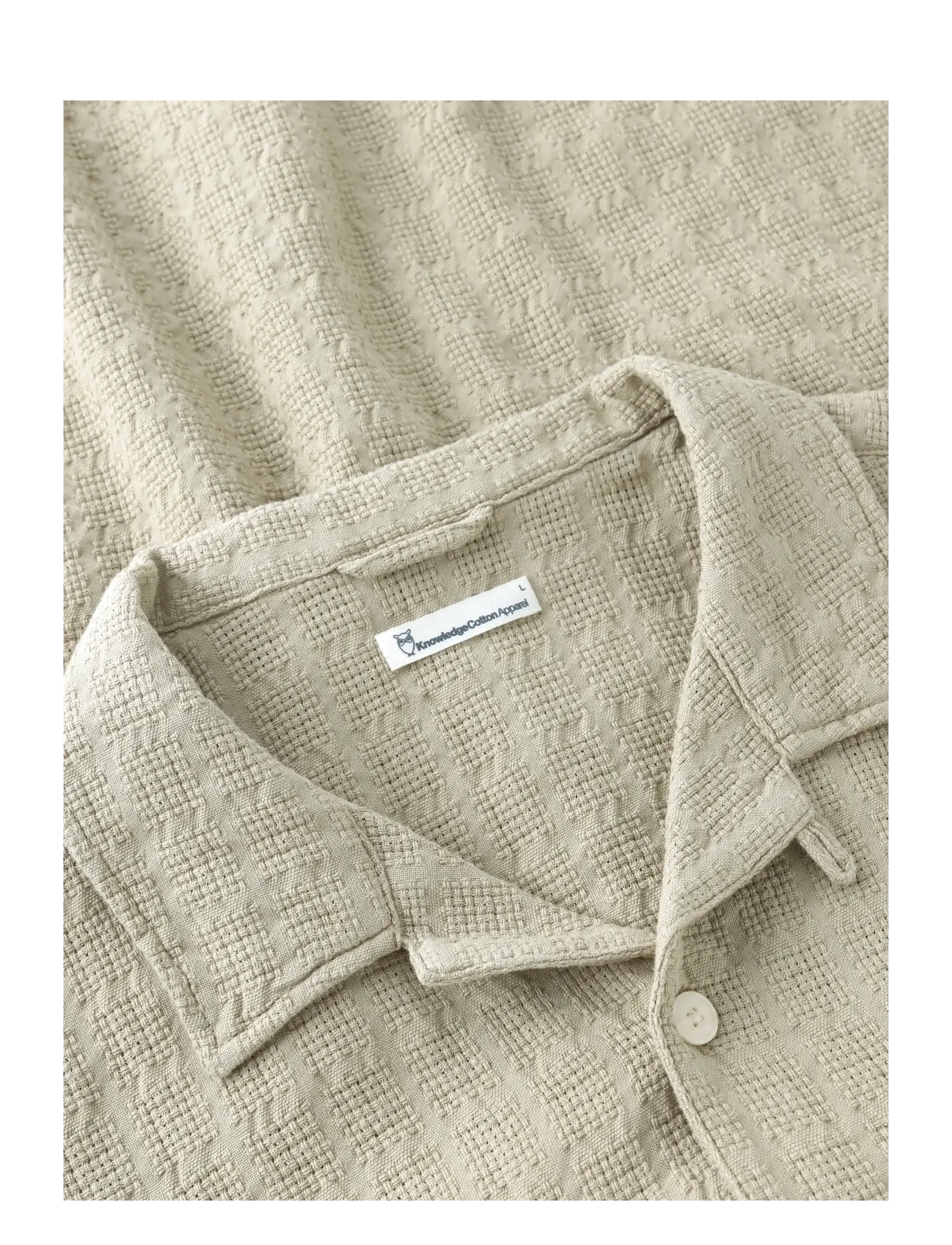 Knowledge Cotton Apparel - Structure short sleeve shirt - kortärmade skjortor - twill - 2