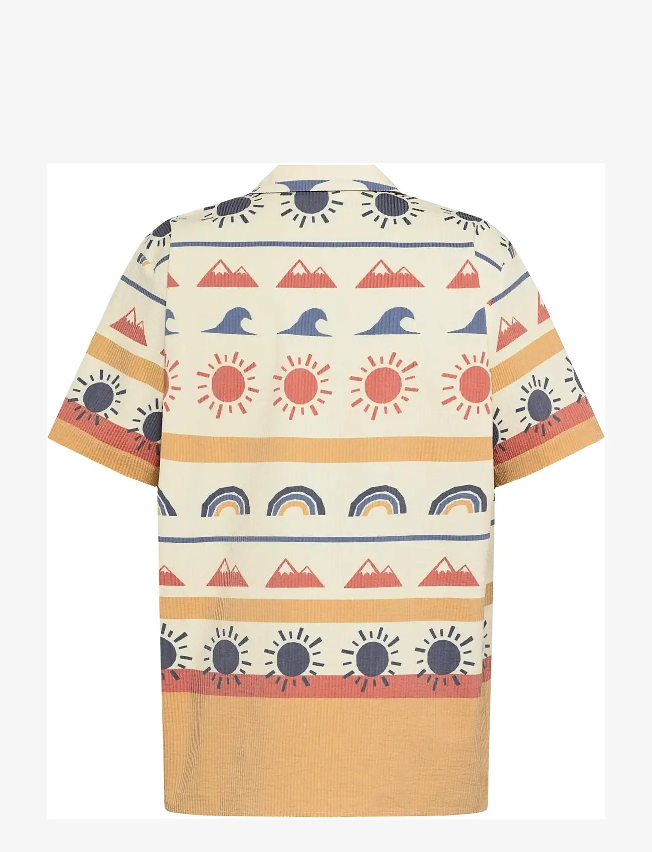 Knowledge Cotton Apparel - Relaxed print short sleeve shirt - mustriga särgid - multi color aop - 2