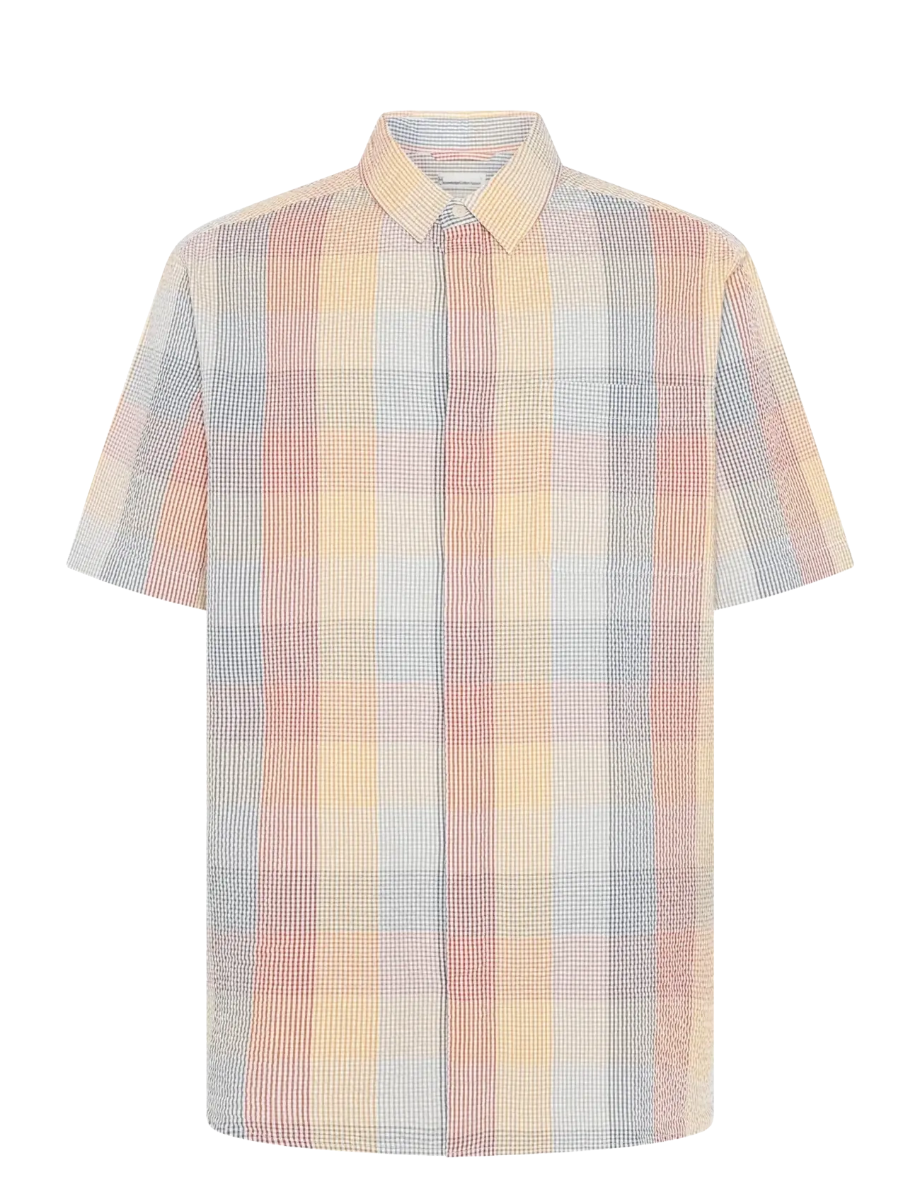 Knowledge Cotton Apparel - Relaxed seersucker short sleeve shi - lühikeste varrukatega särgid - multi check - 1