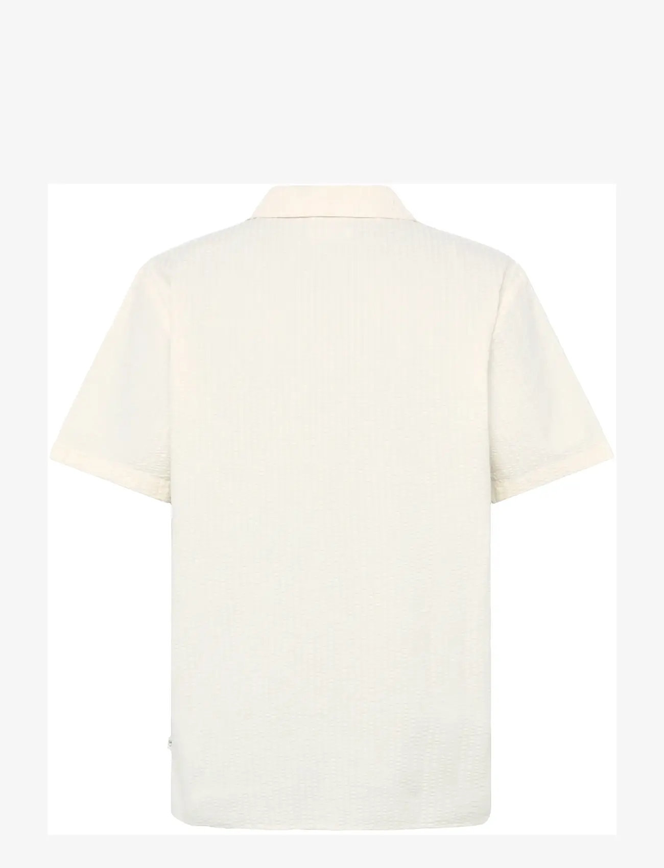 Knowledge Cotton Apparel - Relaxed seersucker short sleeve shi - lühikeste varrukatega särgid - egret - 2