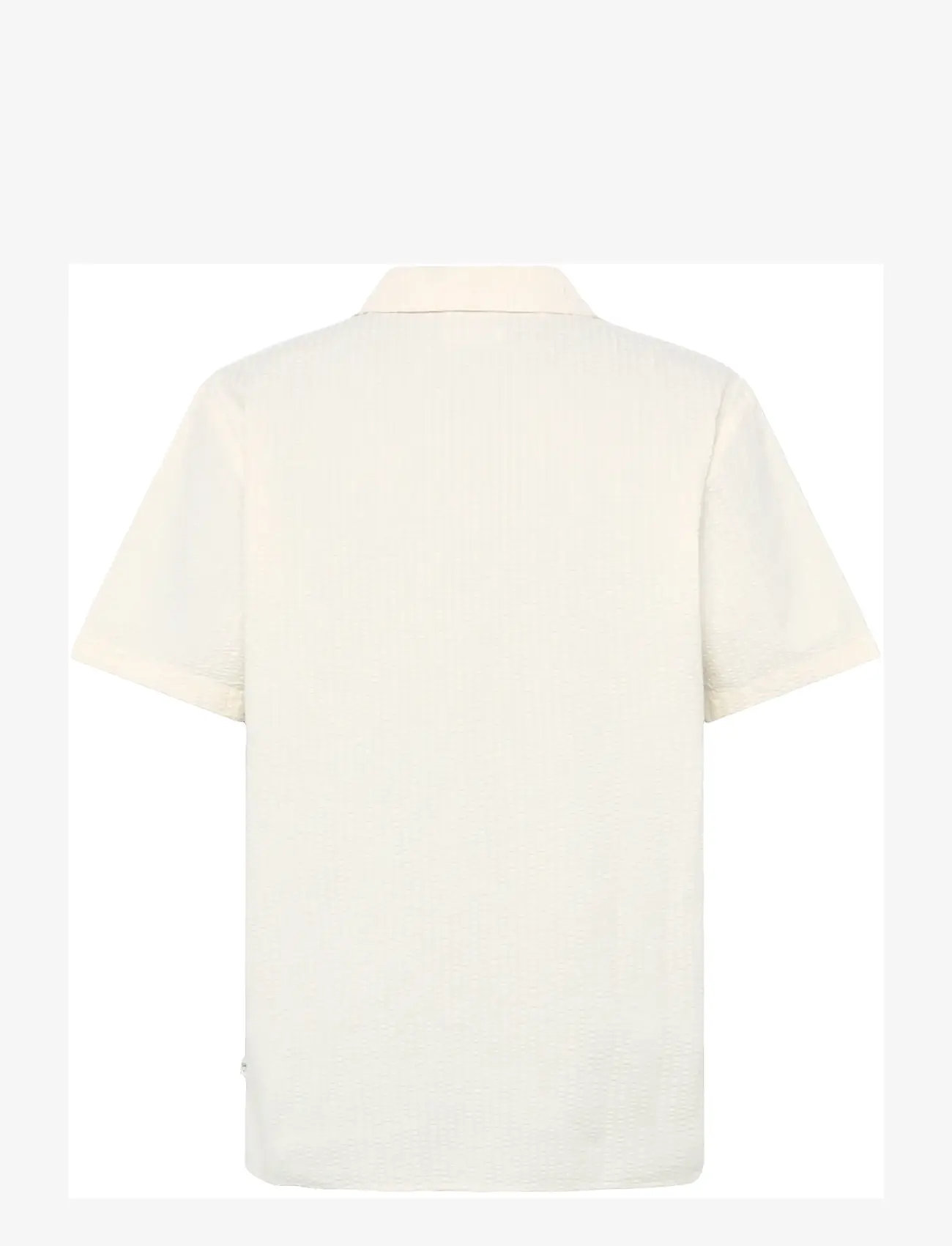 Knowledge Cotton Apparel - Relaxed seersucker short sleeve shi - lühikeste varrukatega särgid - egret - 3