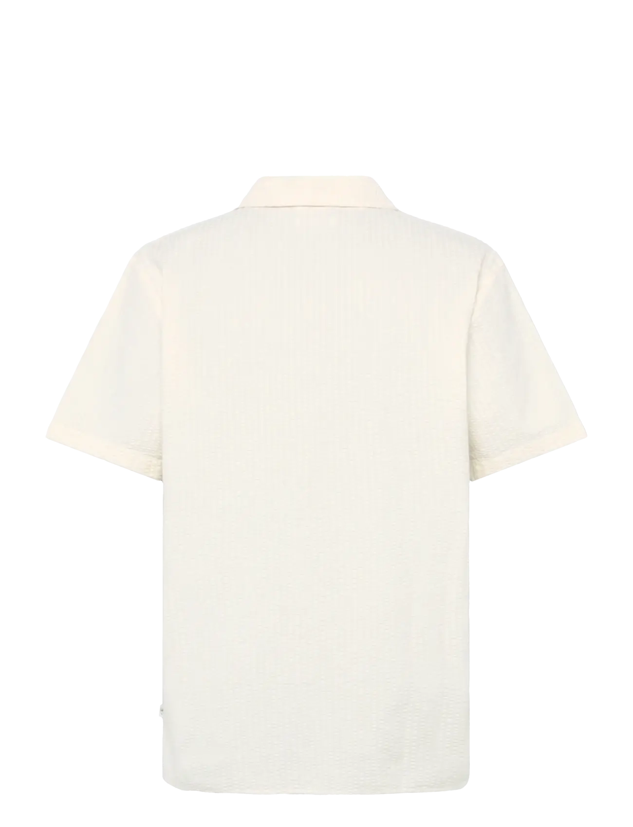 Knowledge Cotton Apparel - Relaxed seersucker short sleeve shi - kurzarmhemden - egret - 3
