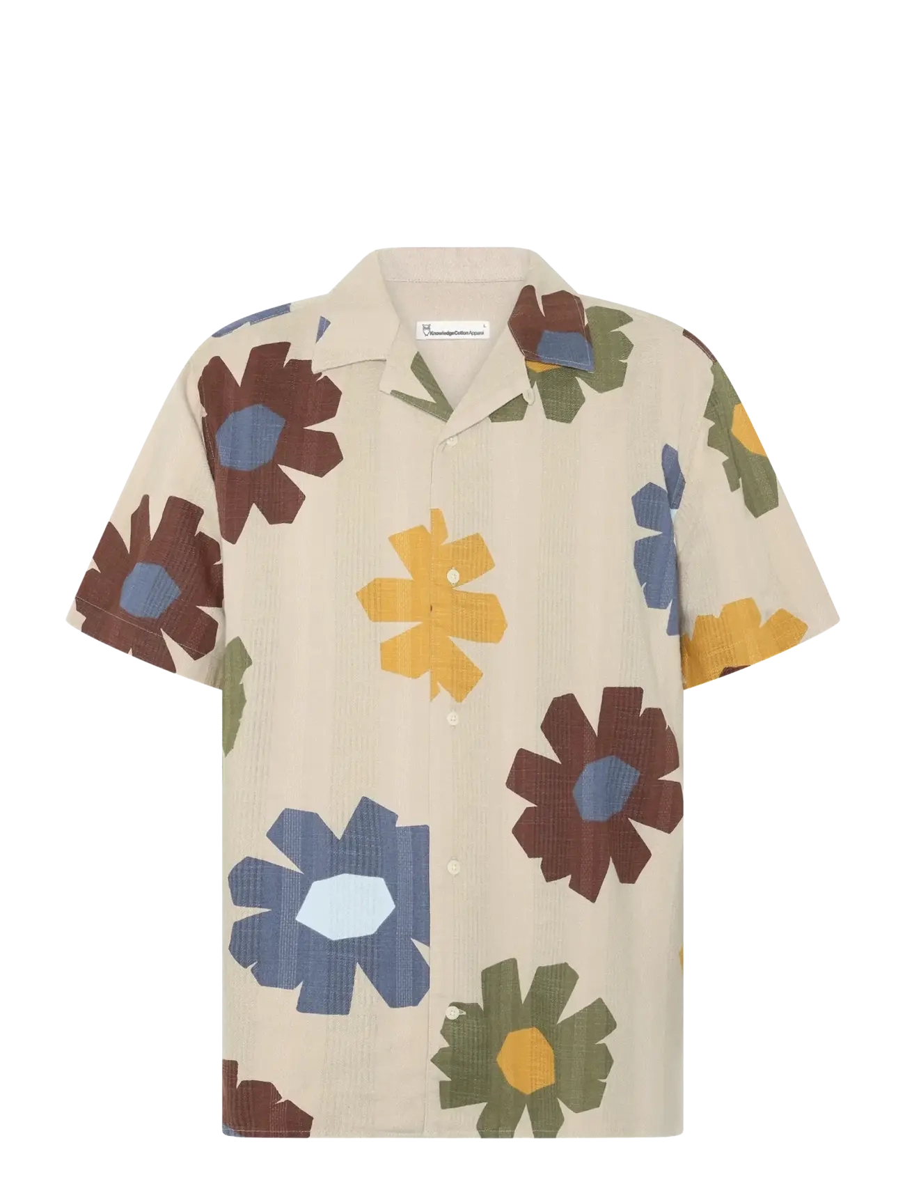 Knowledge Cotton Apparel Relaxed print short sleeve shirt - Kläder - MULTI COLOR AOP / multi