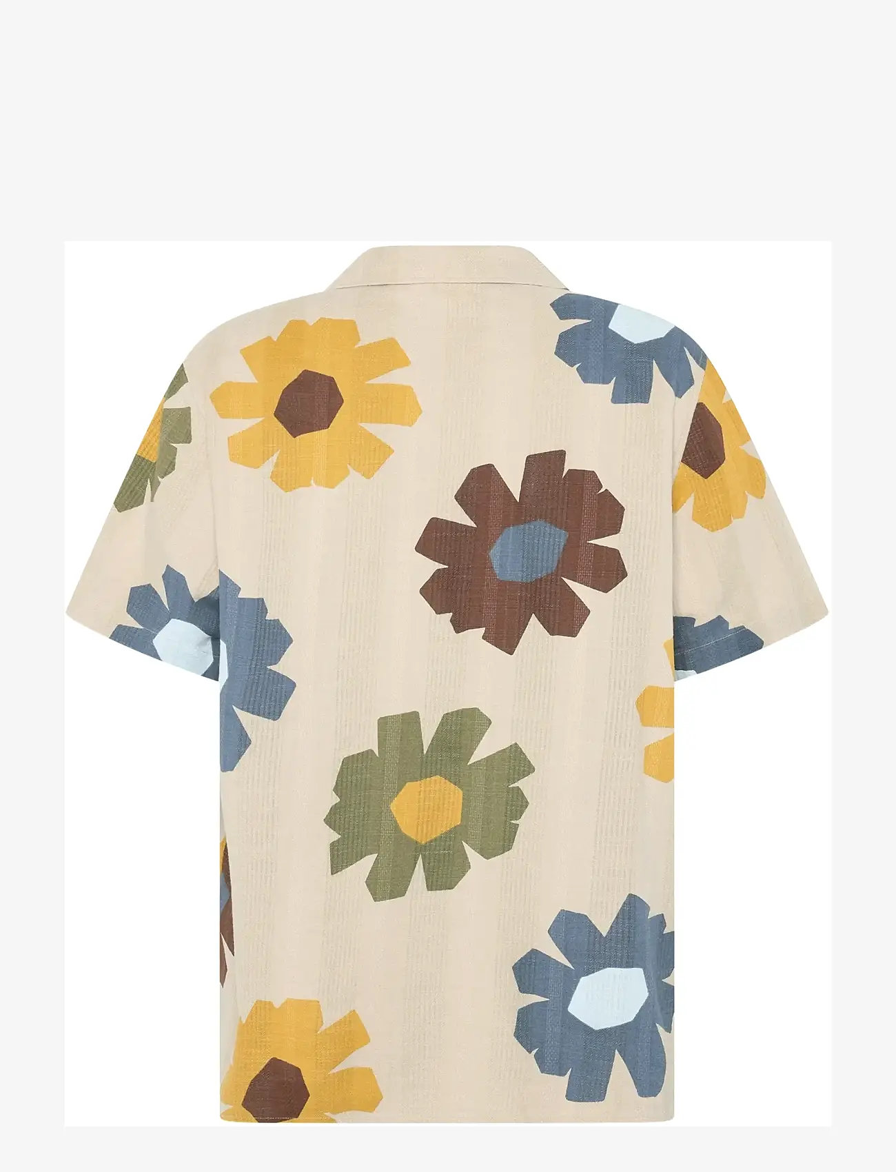 Knowledge Cotton Apparel - Relaxed print short sleeve shirt - kortærmede skjorter - multi color aop - 2