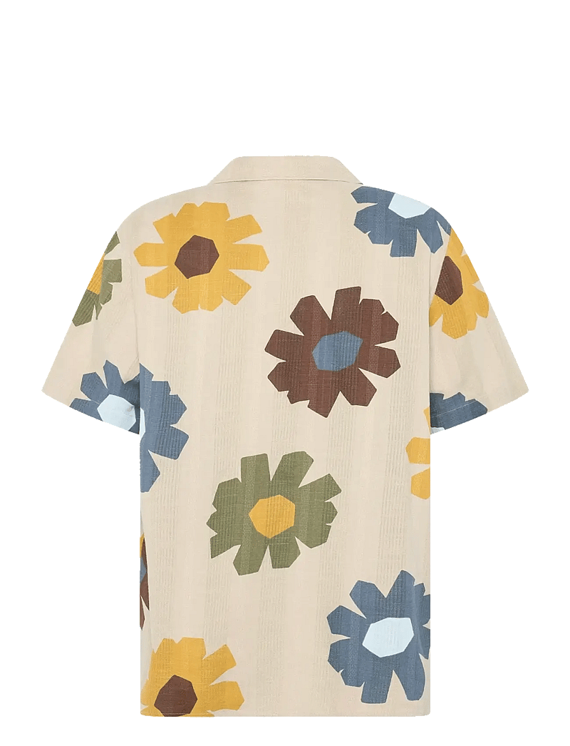 Knowledge Cotton Apparel - Relaxed print short sleeve shirt - kortærmede skjorter - multi color aop - 2